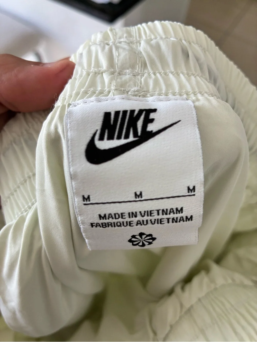 Nike White Windbreaker Maxi Skirt | Lightweight Nylon | Size M